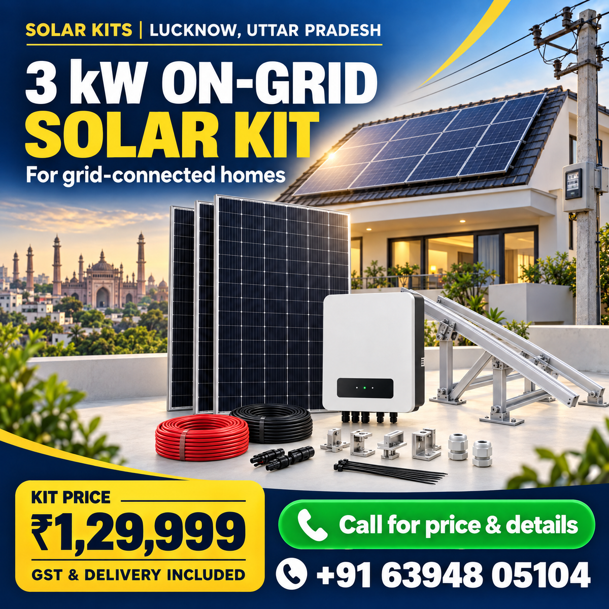 3 kW On-Grid Solar Kit