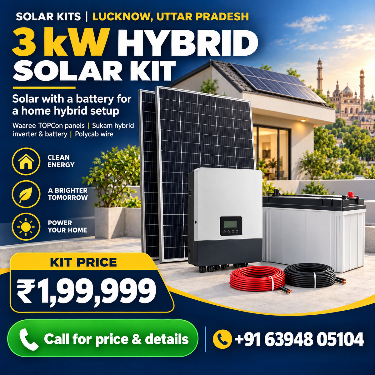 3 kW Hybrid Solar Kit