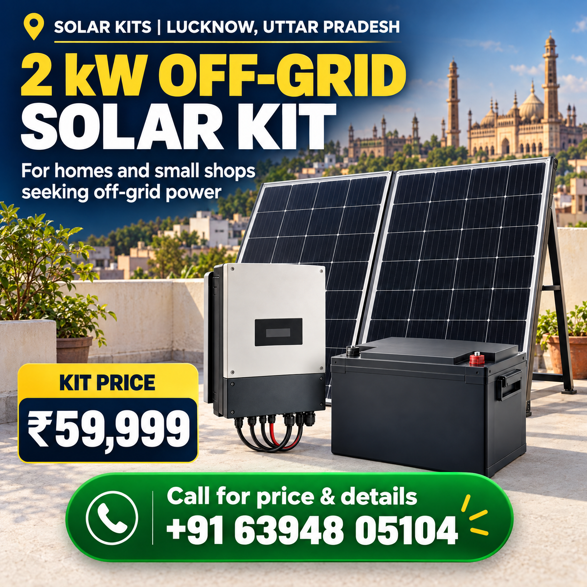 2 kW Off-Grid Solar Kit